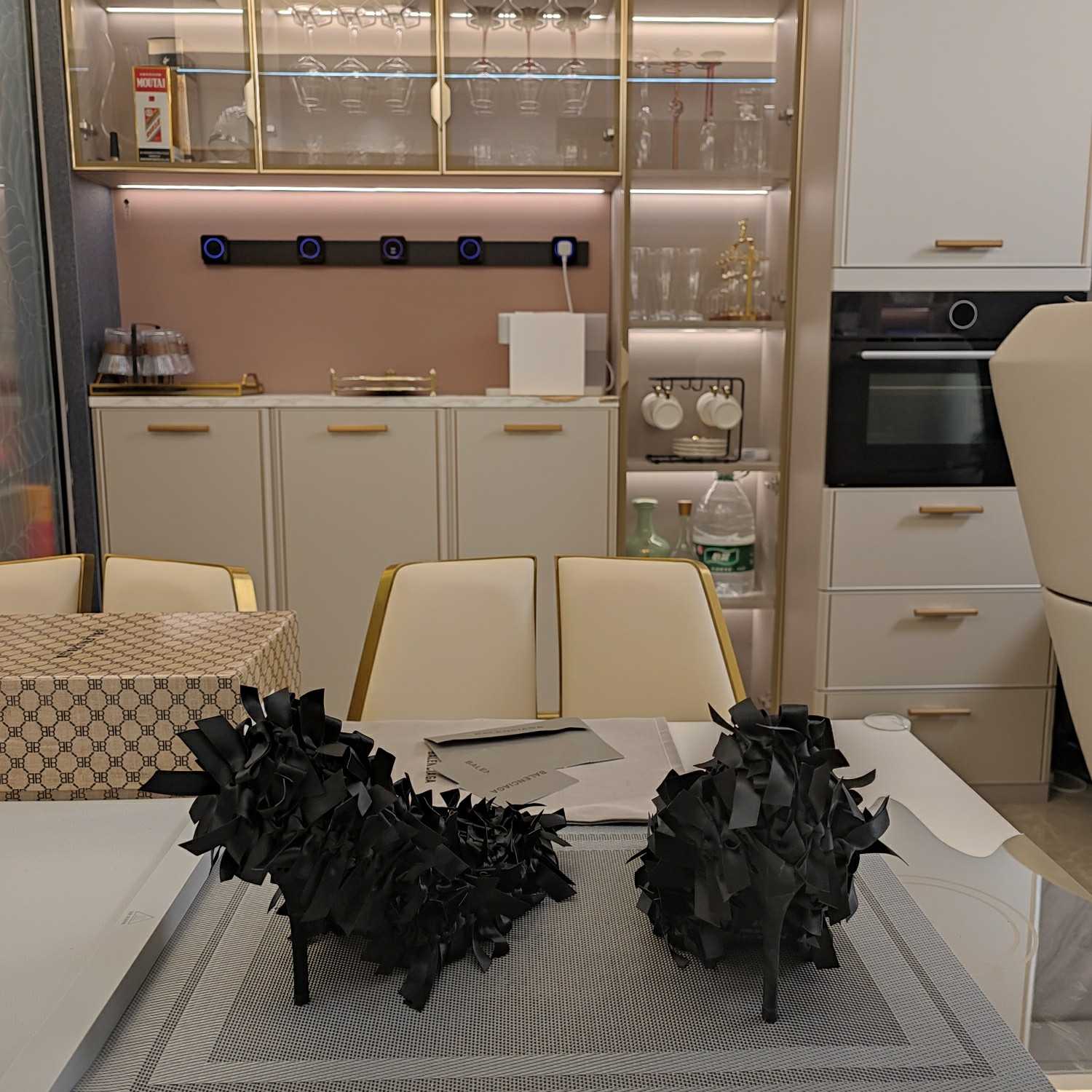 Balenciaga Marie-Antoinette 110mm Pump In Black  - DopestKickz