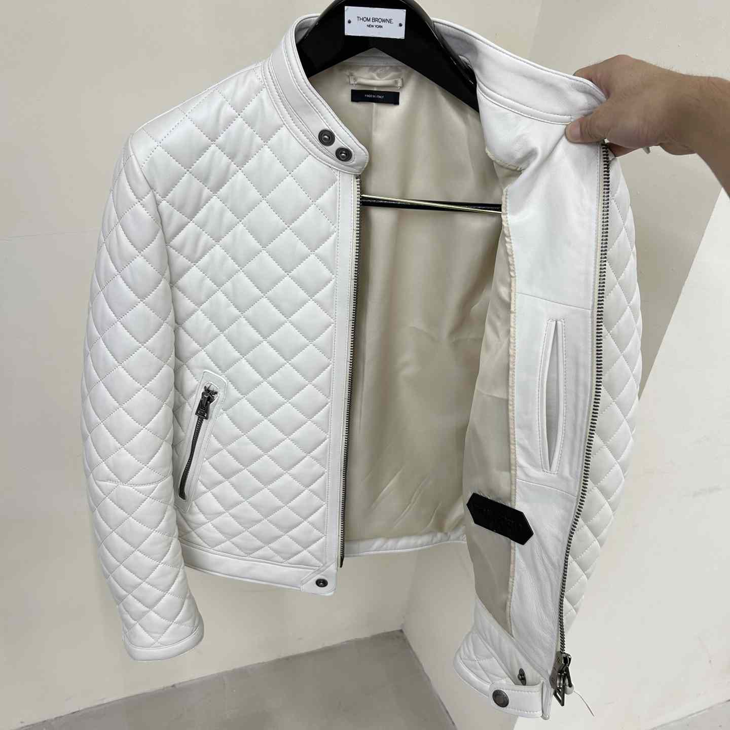 Dior Feather Nappa Quilted Cafe Racer - DopestKickz