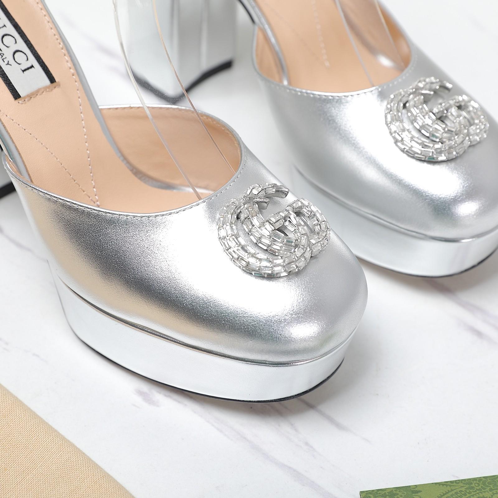 Gucci Women's Platform Pump With Double G - DopestKickz