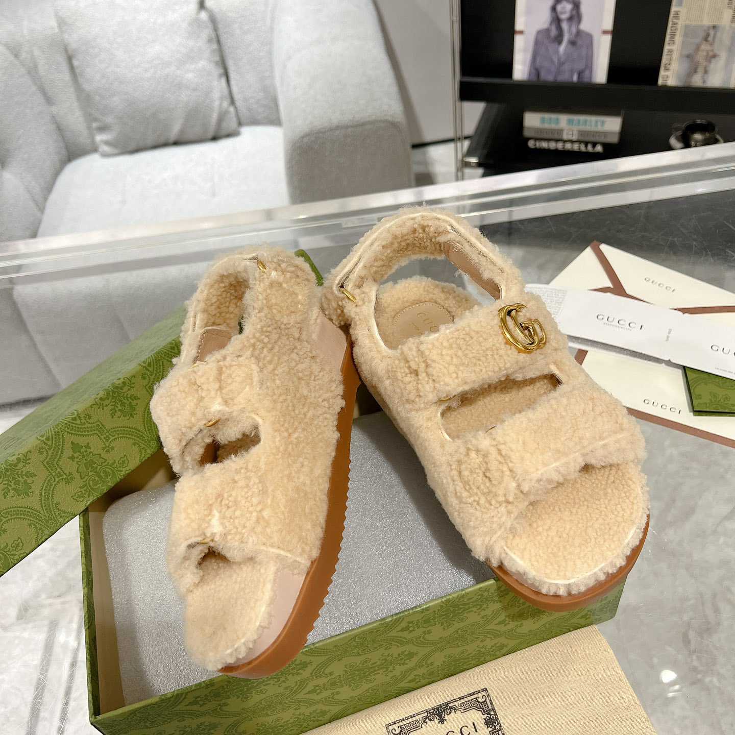 Gucci Women's Double G Sandals - DopestKickz