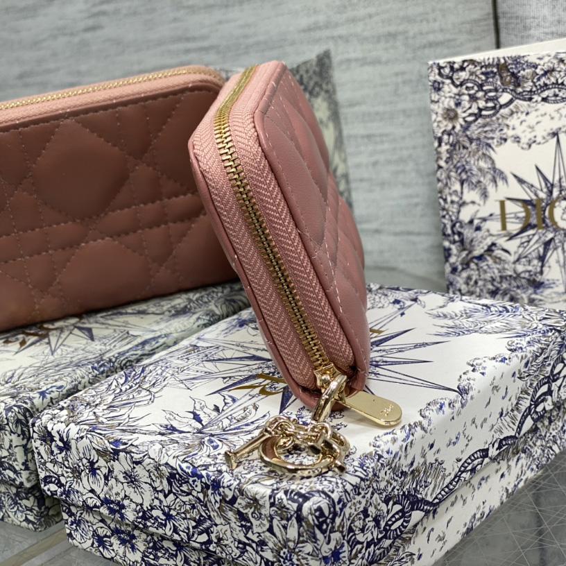 Dior Small Lady Dior Voyageur Coin Purse - DopestKickz