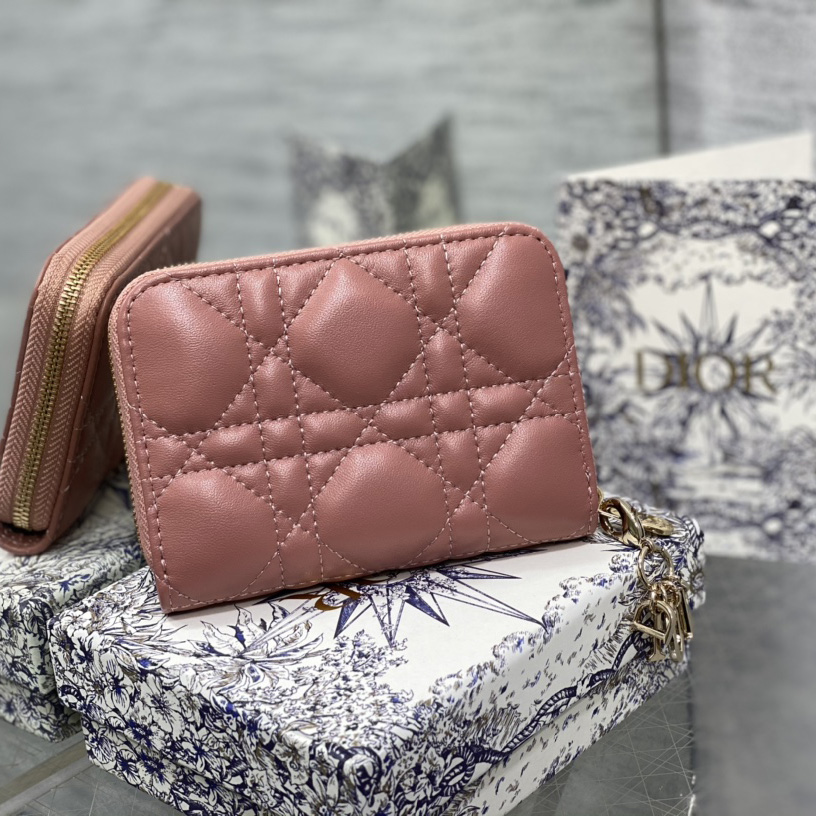 Dior Small Lady Dior Voyageur Coin Purse - DopestKickz