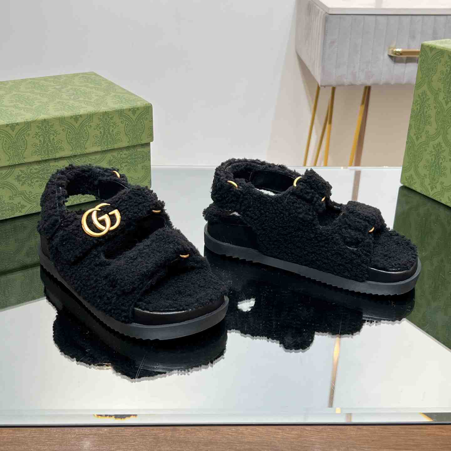 Gucci Women's Double G Sandals - DopestKickz