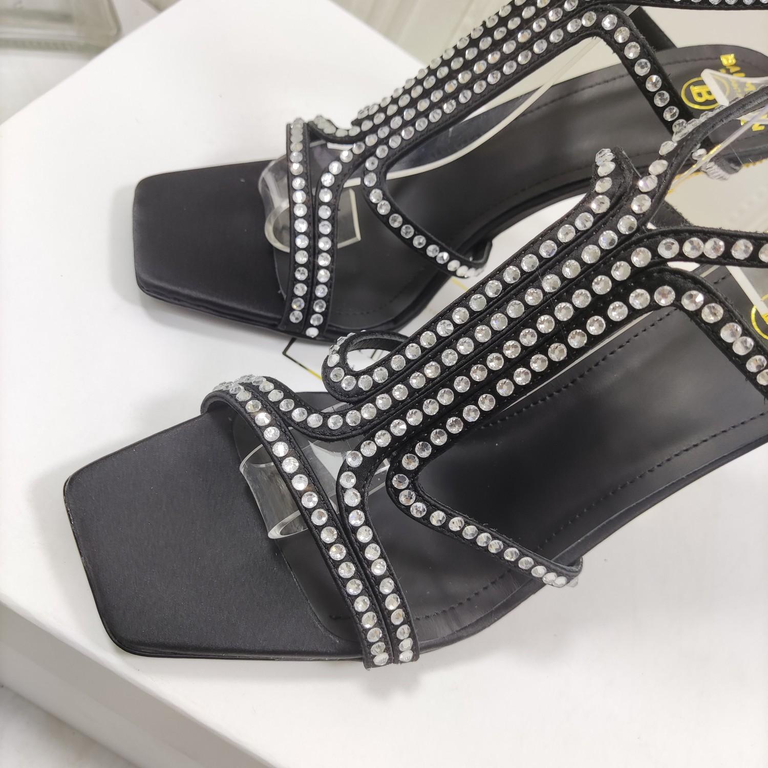 Balmain Moneta 95mm Crystal-embellished Sandals - DopestKickz