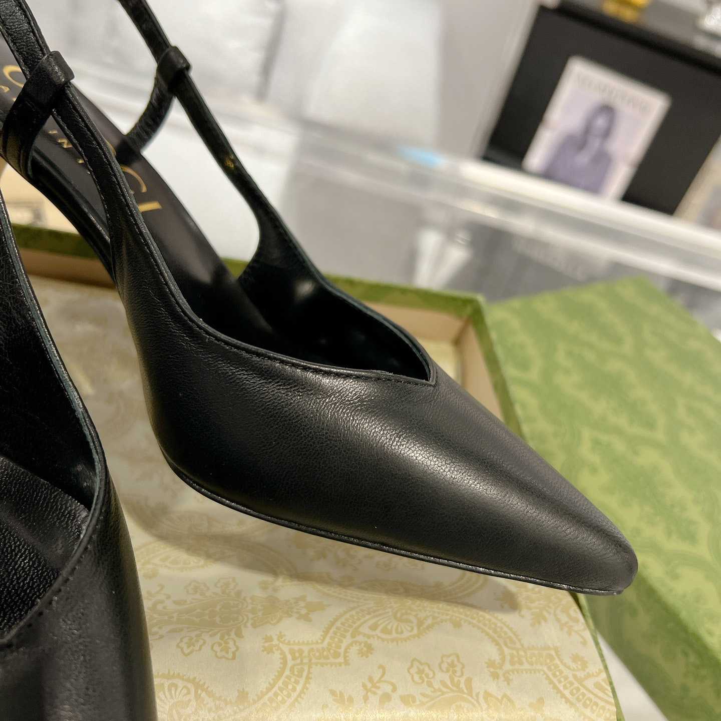 Gucci Women's Slingback Heeled Pump - DopestKickz