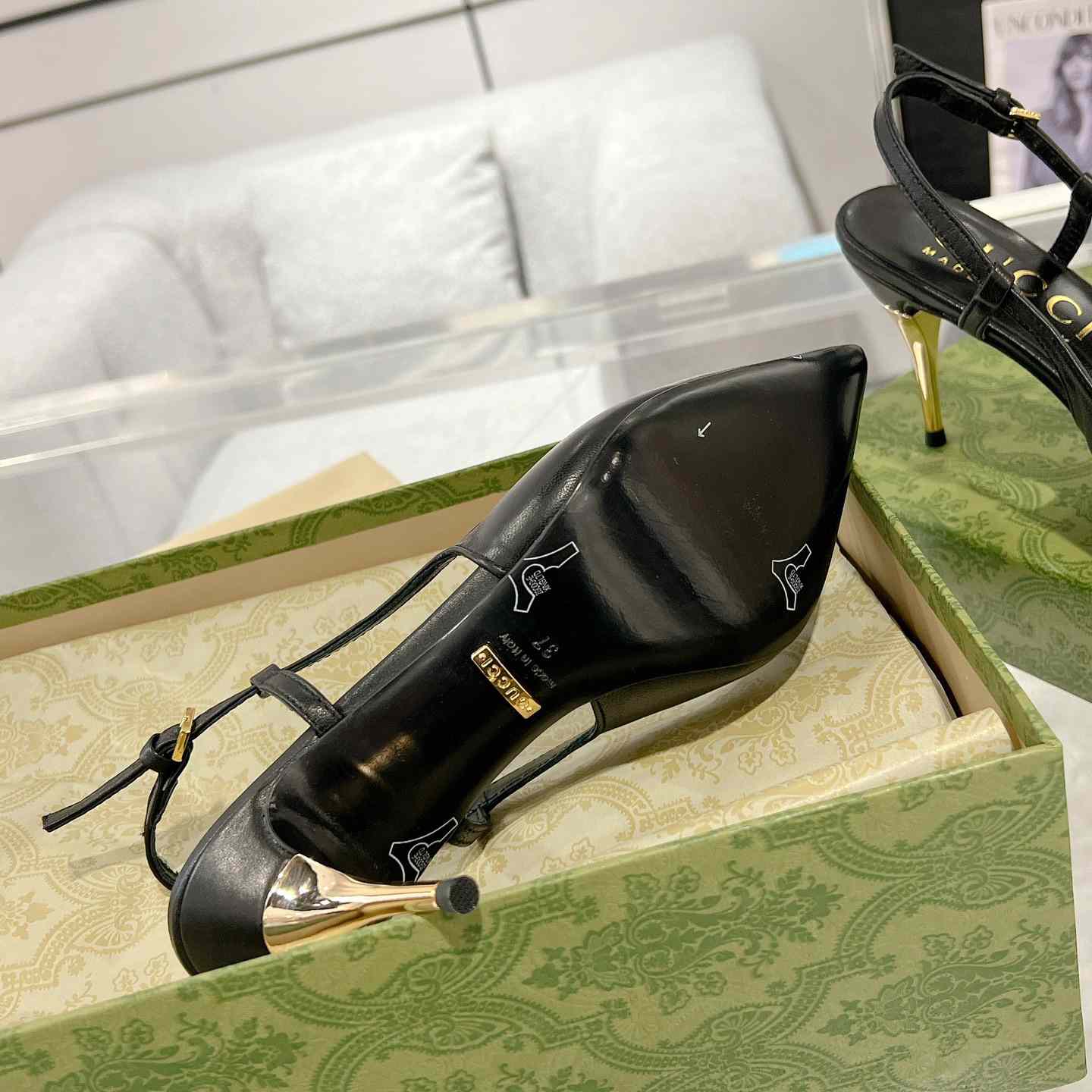 Gucci Women's Slingback Heeled Pump - DopestKickz