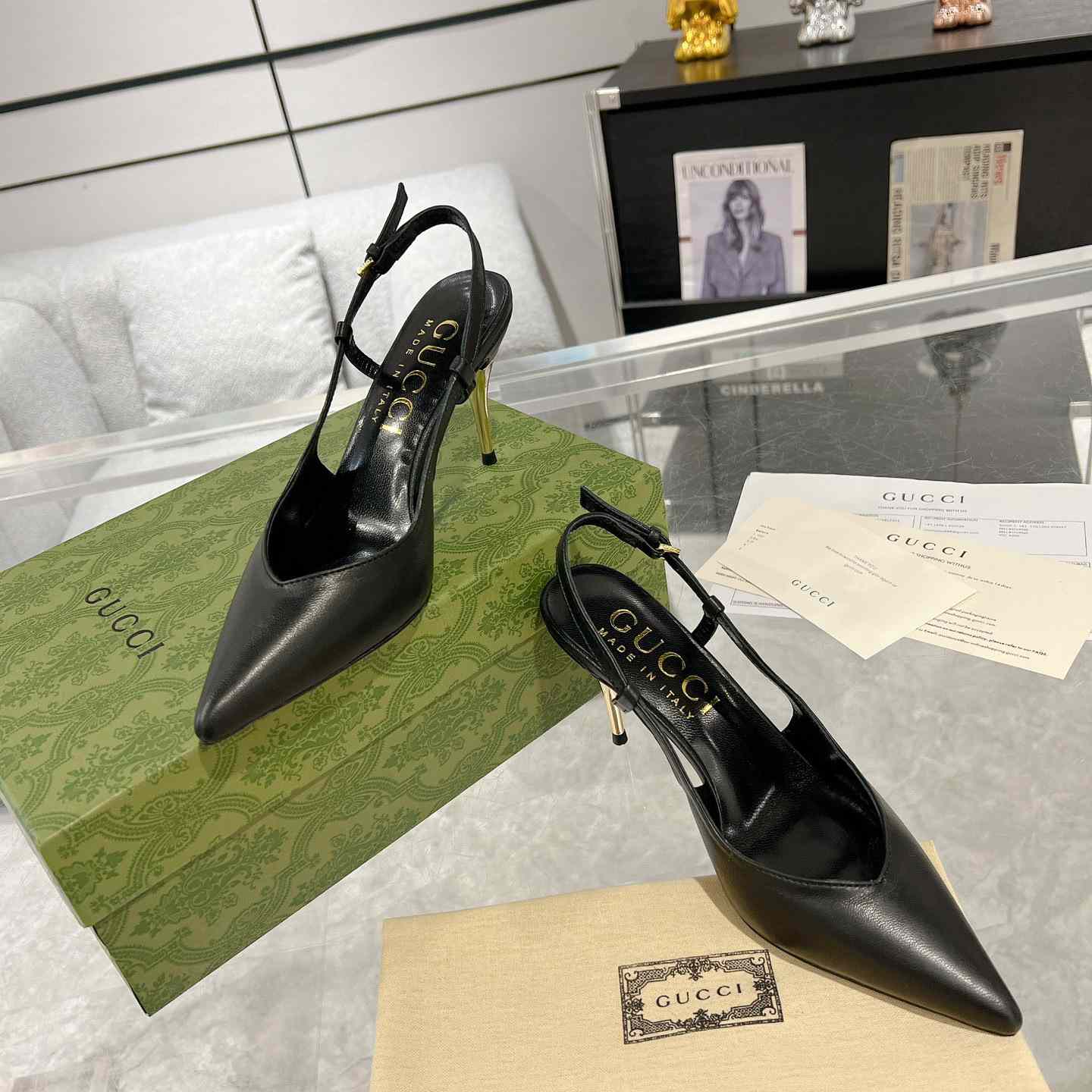 Gucci Women's Slingback Heeled Pump - DopestKickz