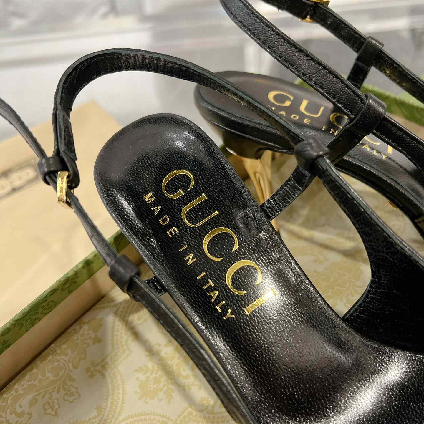 Gucci Women's Slingback Heeled Pump - DopestKickz