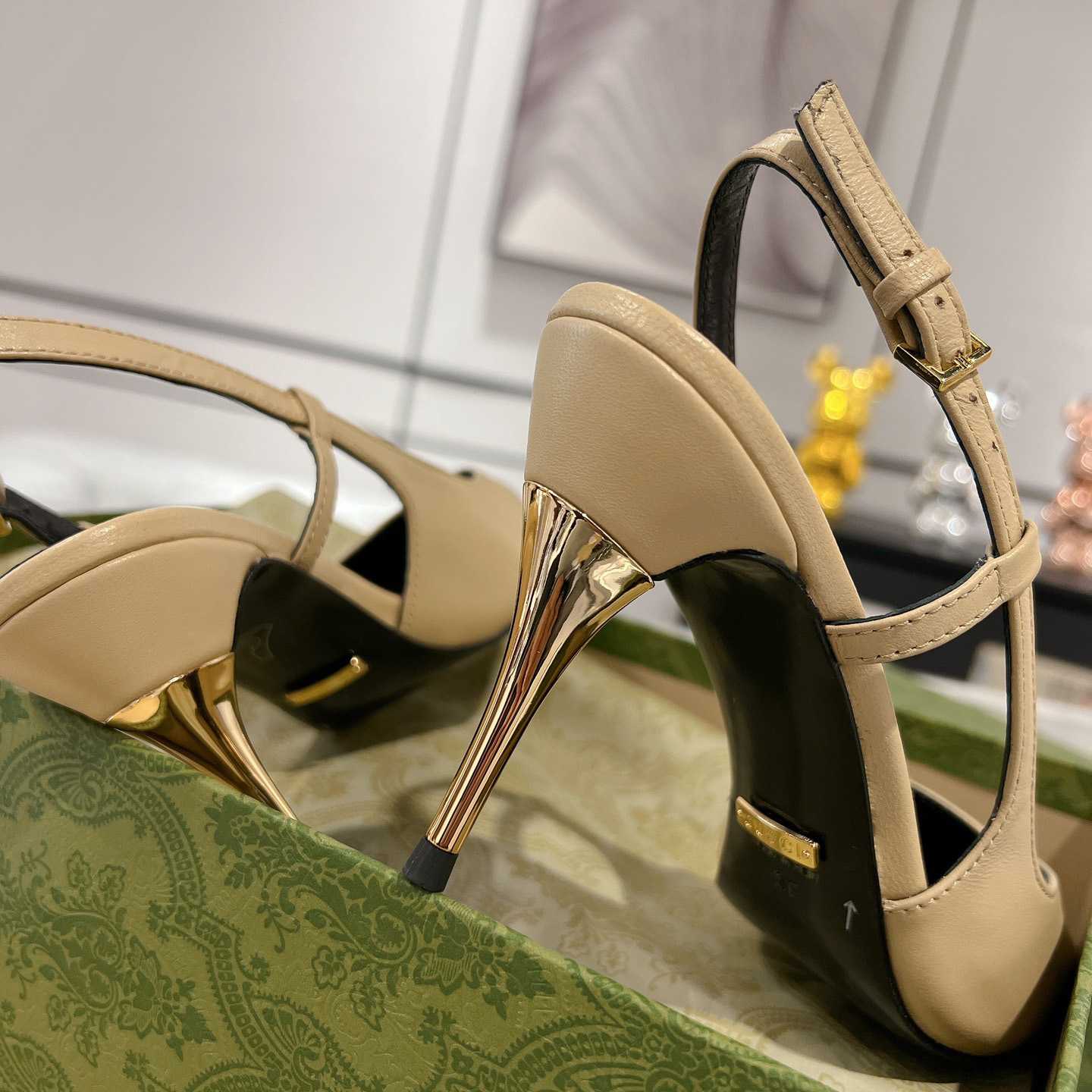 Gucci Women's Slingback Heeled Pump - DopestKickz