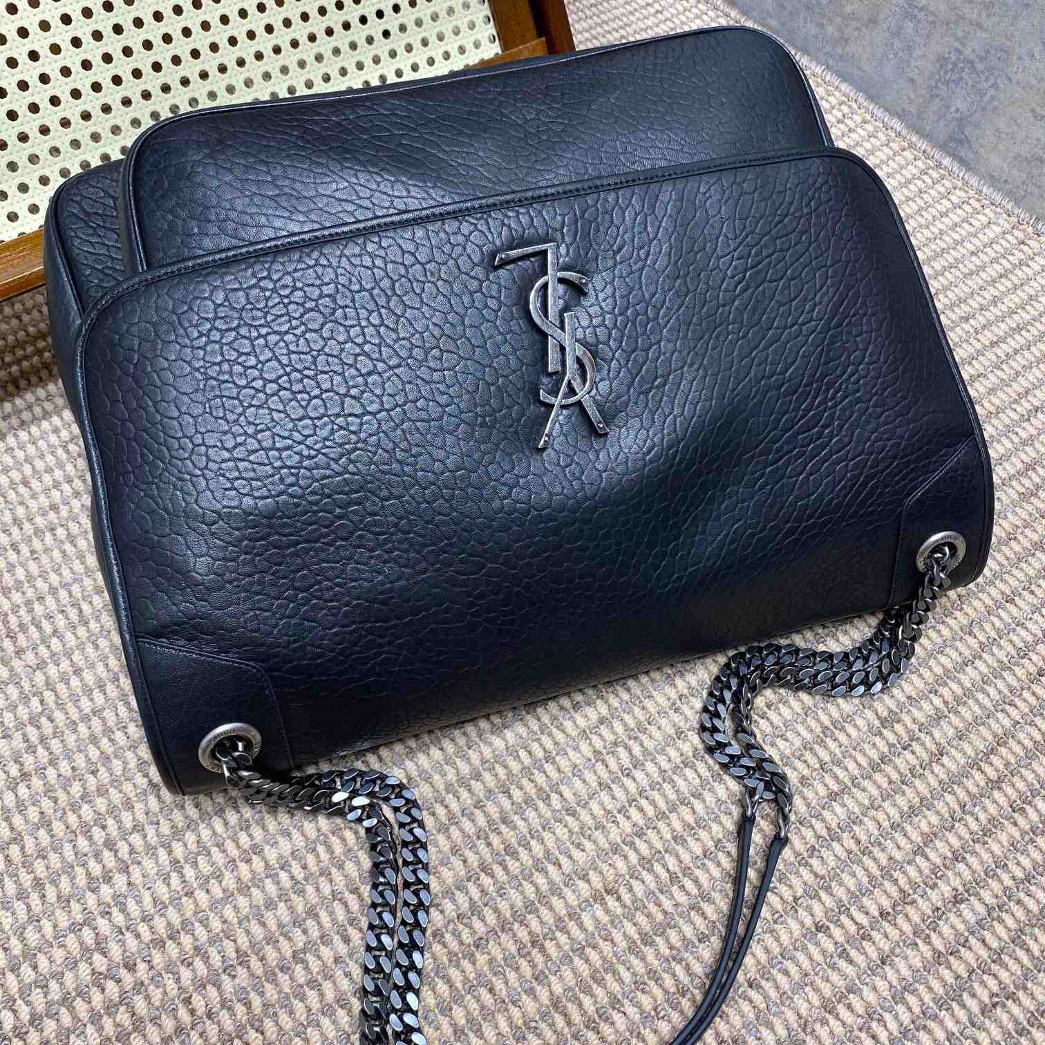 Saint Laurent Niki Oversized In Grained Lambskin - DopestKickz