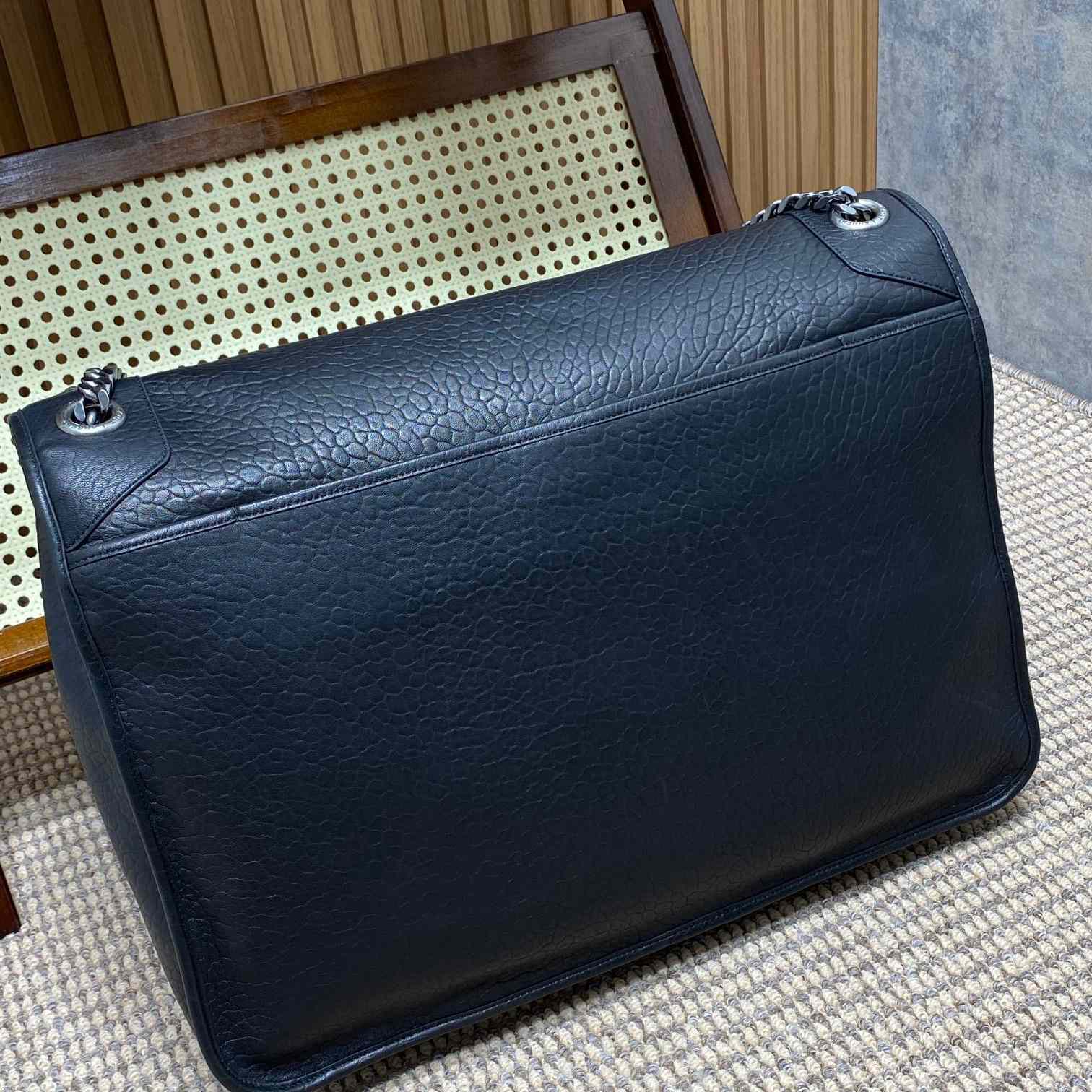 Saint Laurent Niki Oversized In Grained Lambskin - DopestKickz