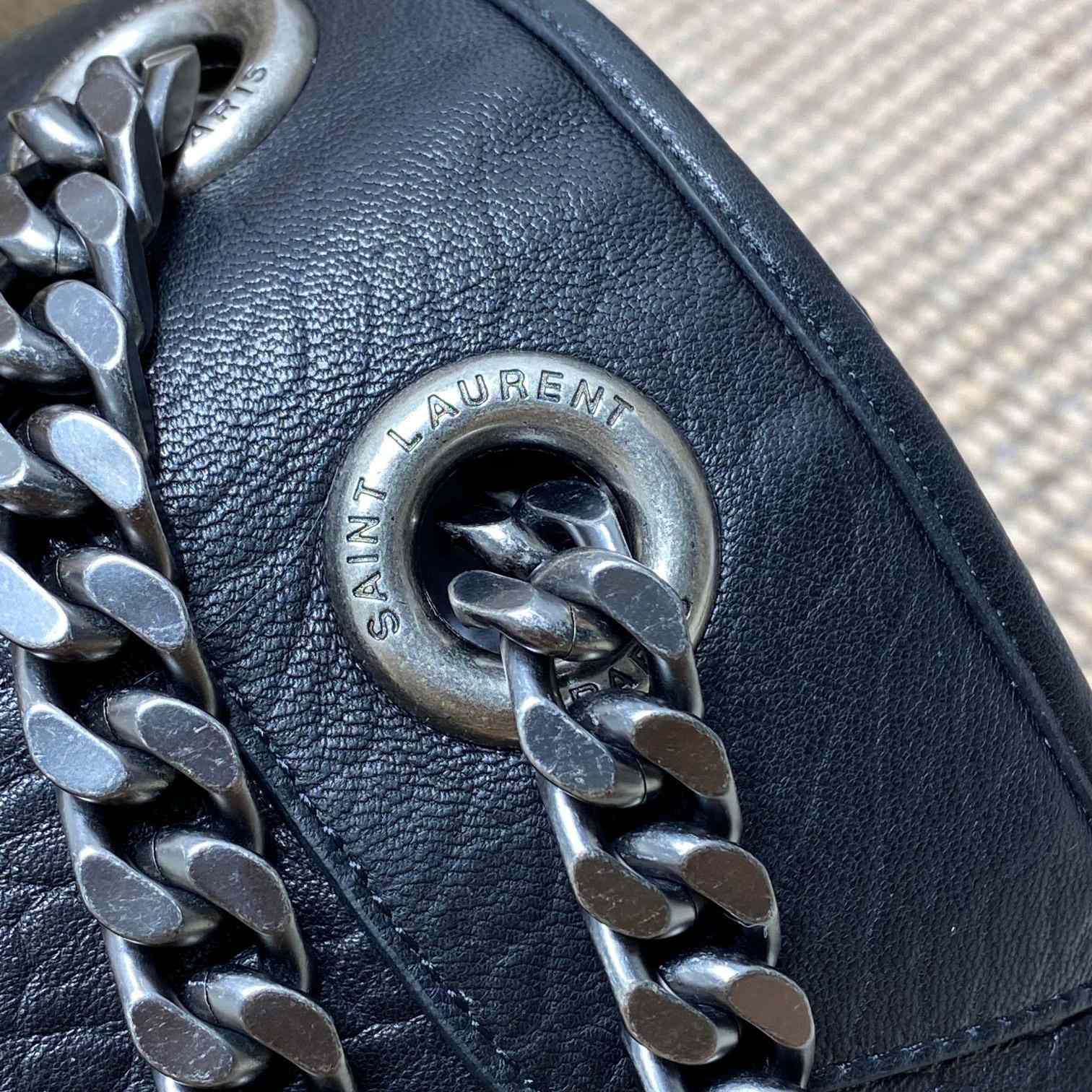 Saint Laurent Niki Oversized In Grained Lambskin - DopestKickz