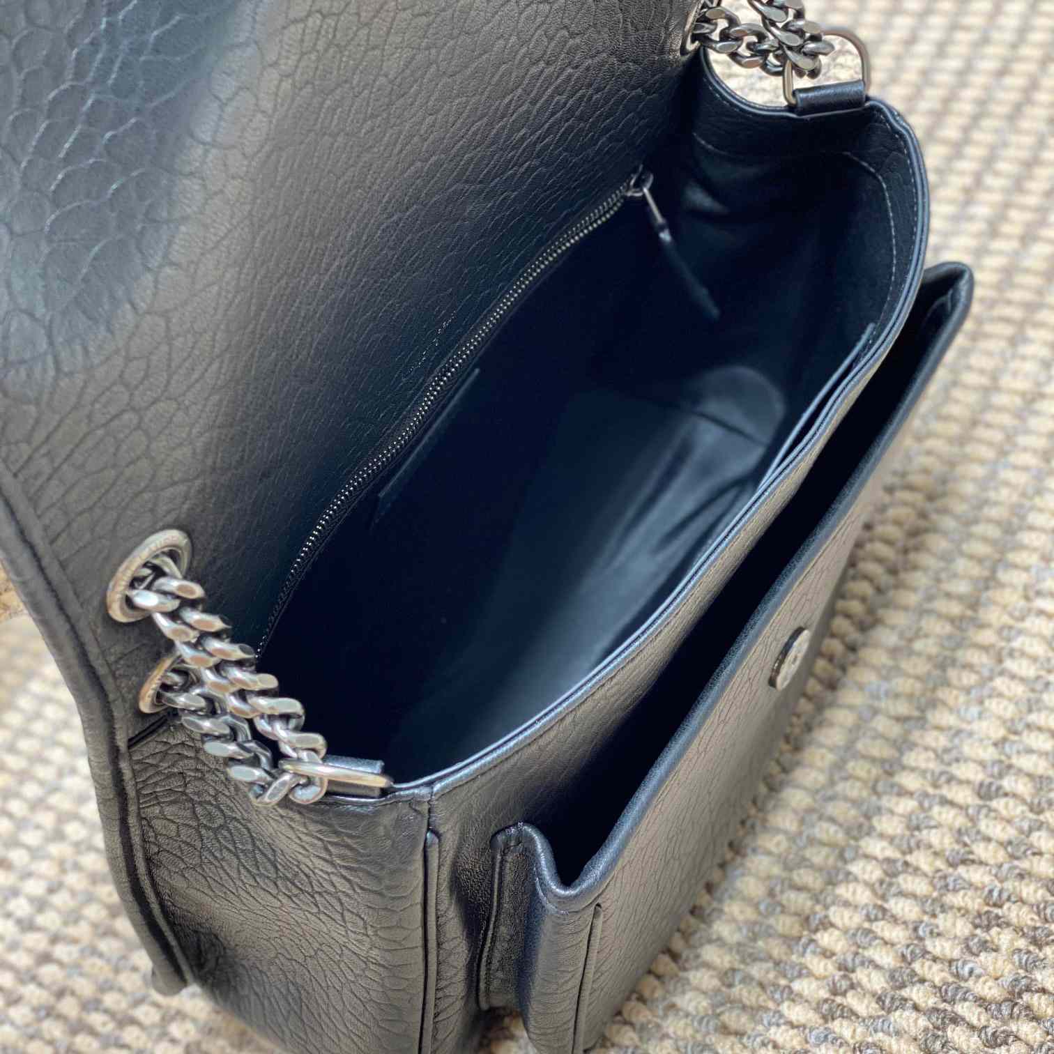 Saint Laurent Niki Oversized In Grained Lambskin - DopestKickz