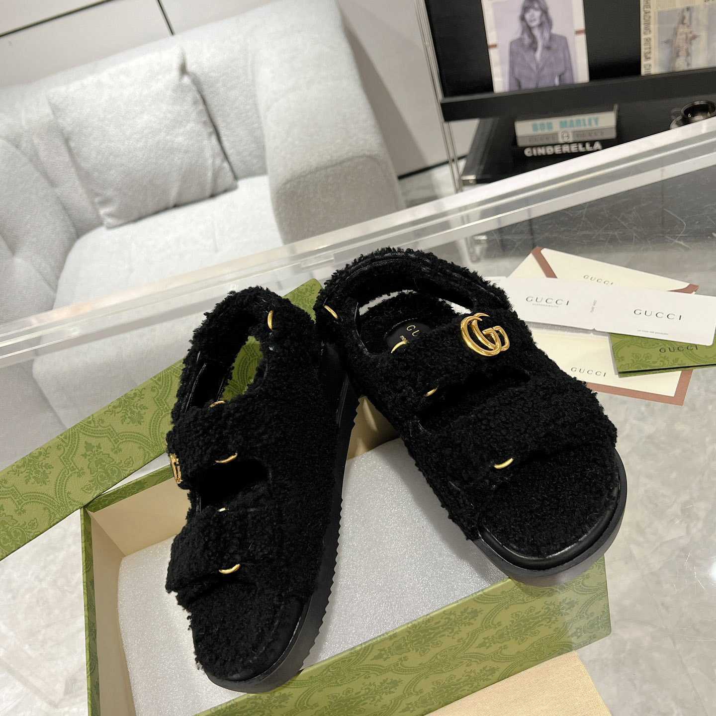 Gucci Women's Double G Sandals - DopestKickz