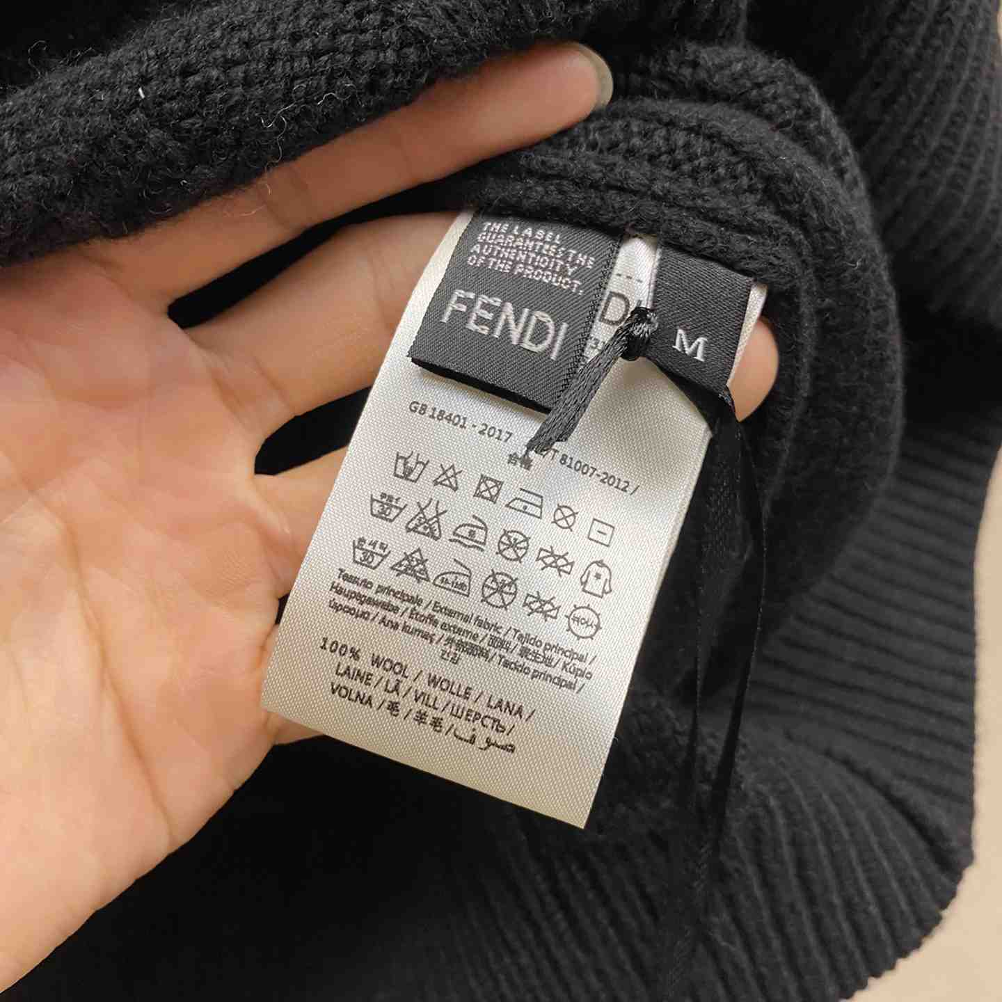 Fendi Black Wool Pullover - DopestKickz