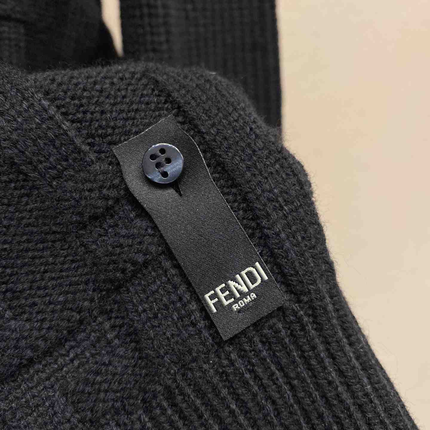 Fendi Black Wool Pullover - DopestKickz