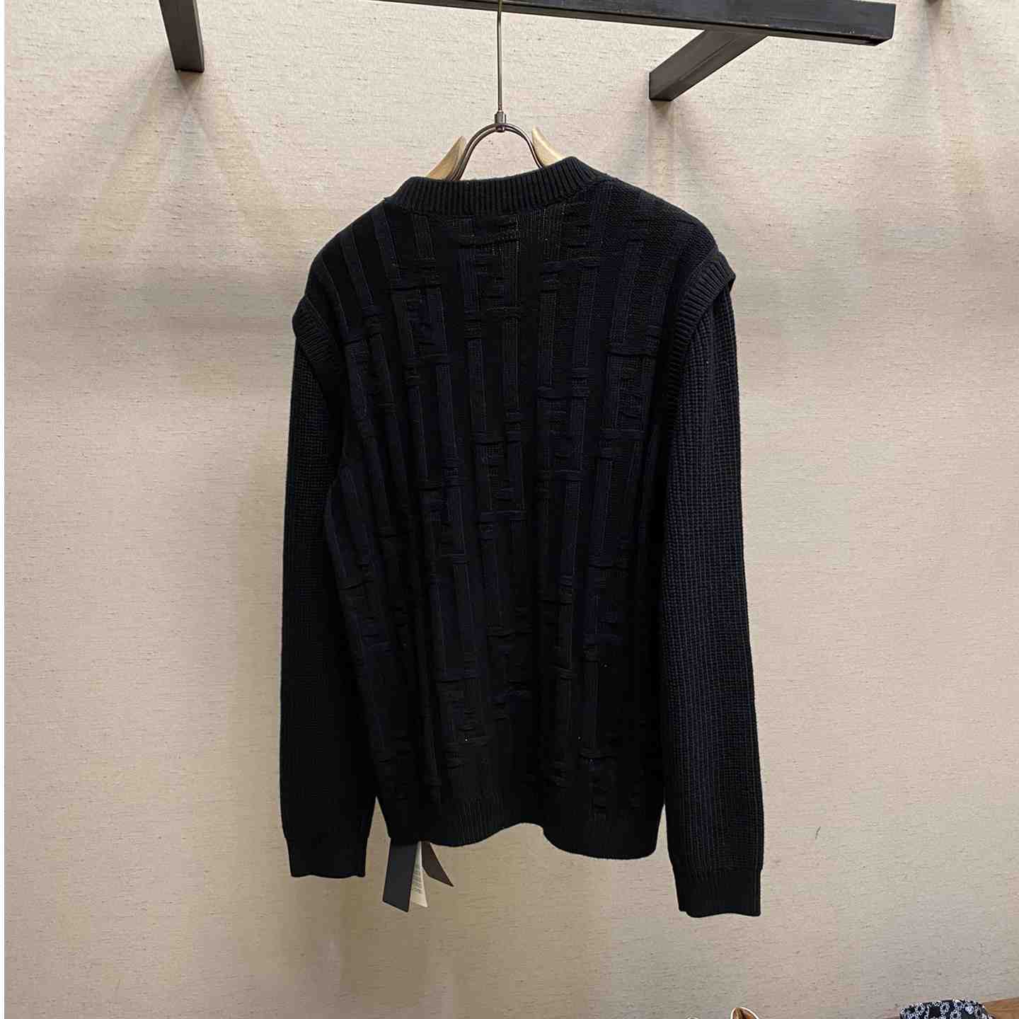 Fendi Black Wool Pullover - DopestKickz