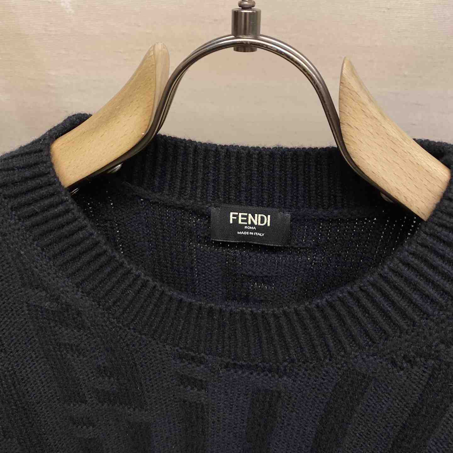 Fendi Black Wool Pullover - DopestKickz