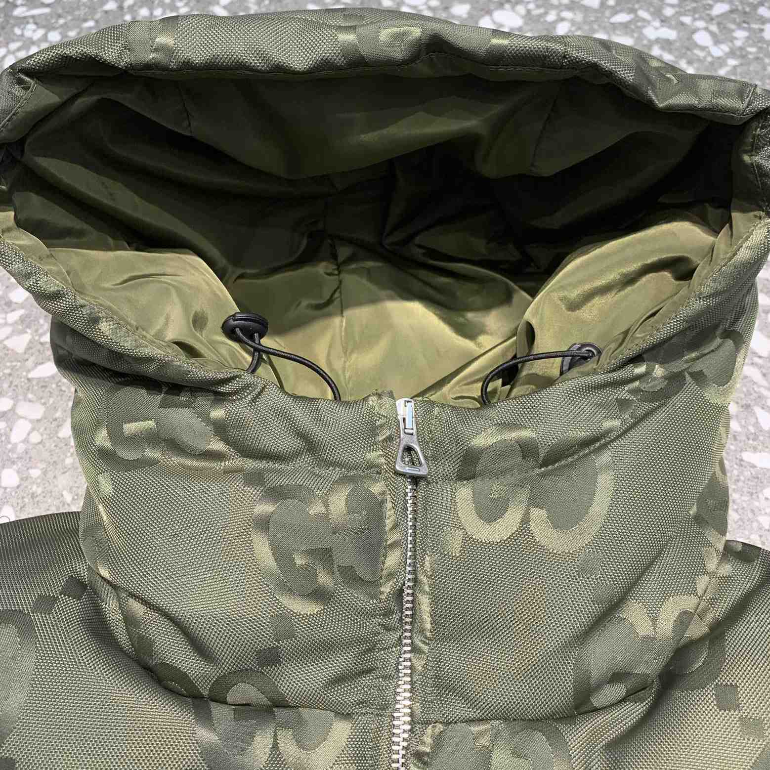 Gucci Jumbo GG Canvas Down Jacket - DopestKickz
