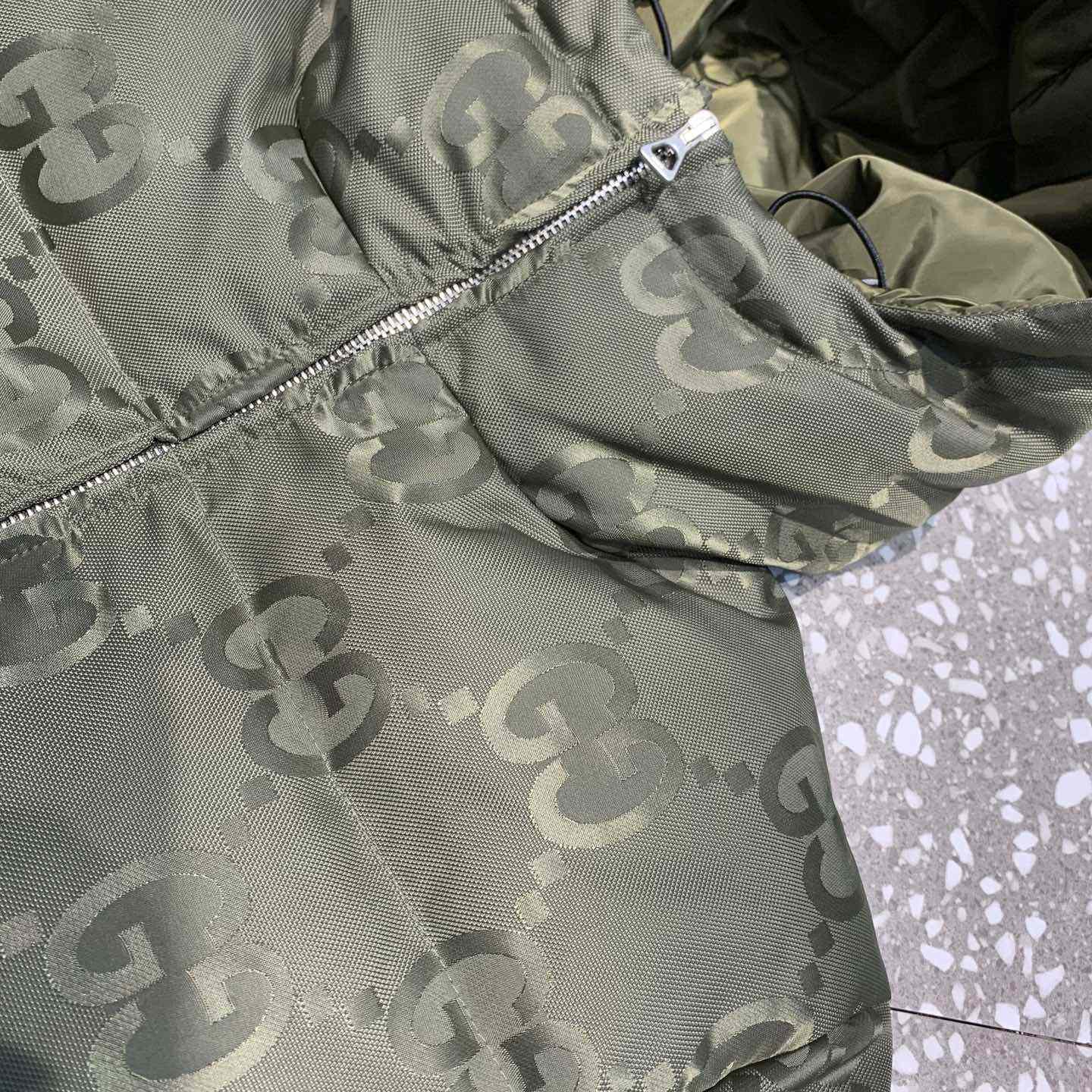 Gucci Jumbo GG Canvas Down Jacket - DopestKickz