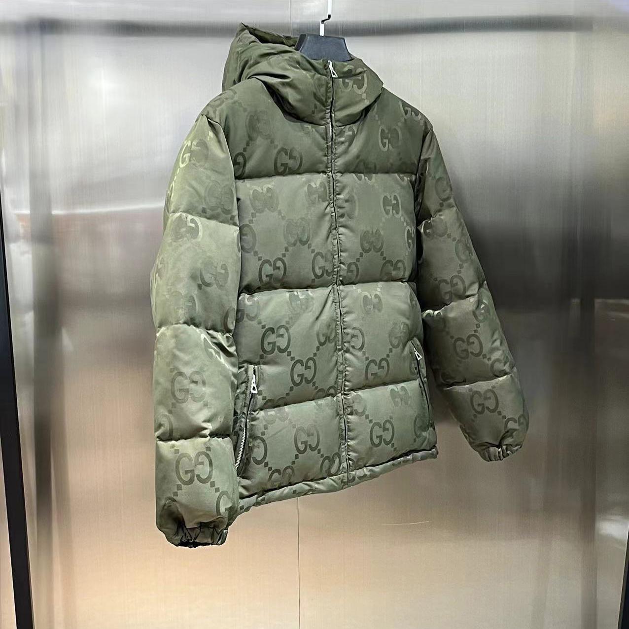Gucci Jumbo GG Canvas Down Jacket - DopestKickz