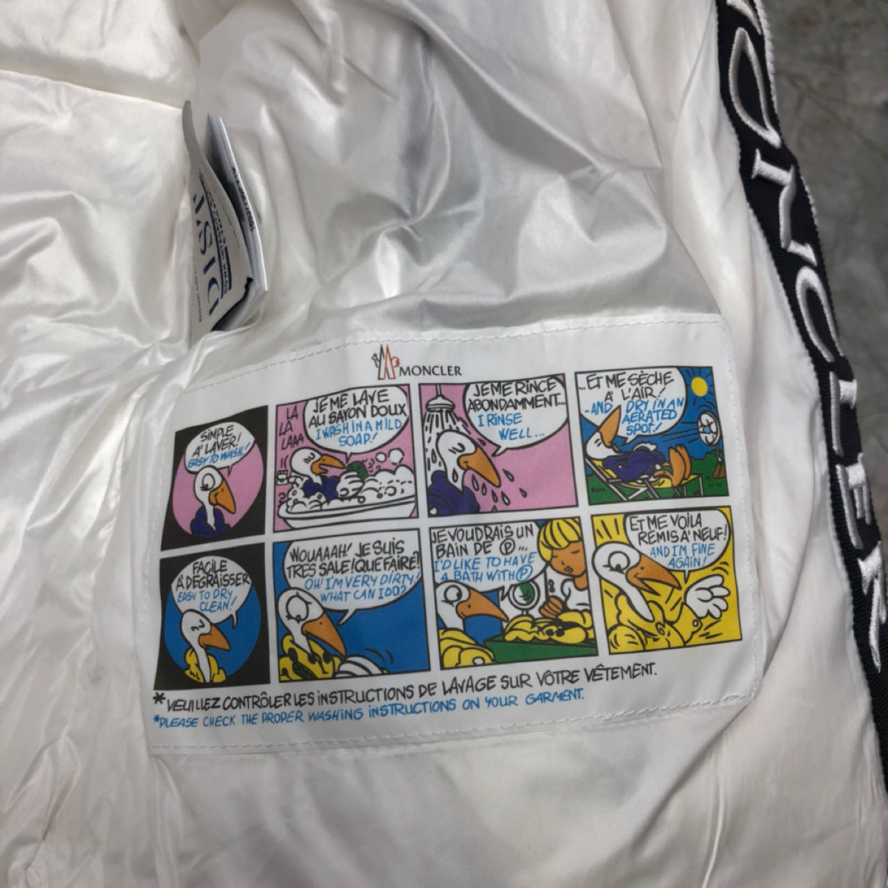 Moncler White Down Montcla Jacket - DopestKickz