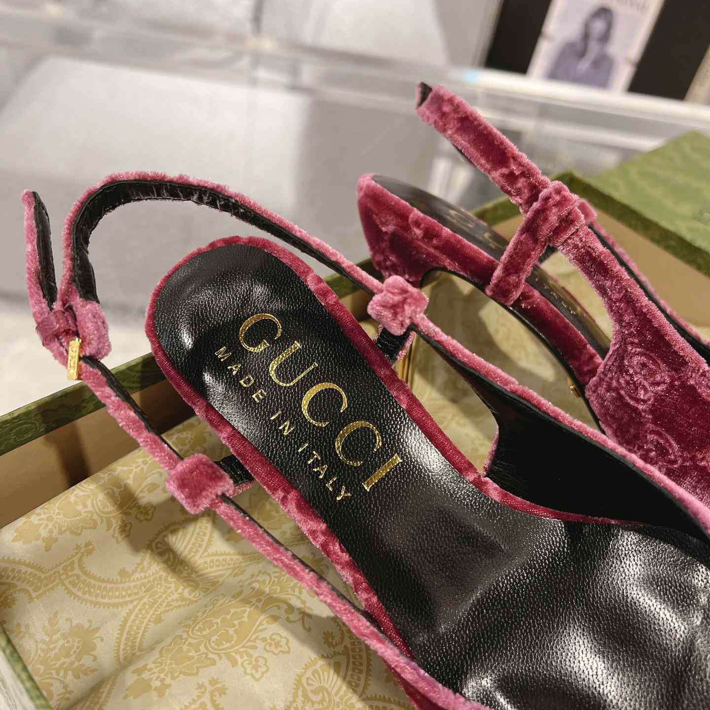 Gucci Women's GG Slingback Pump - DopestKickz