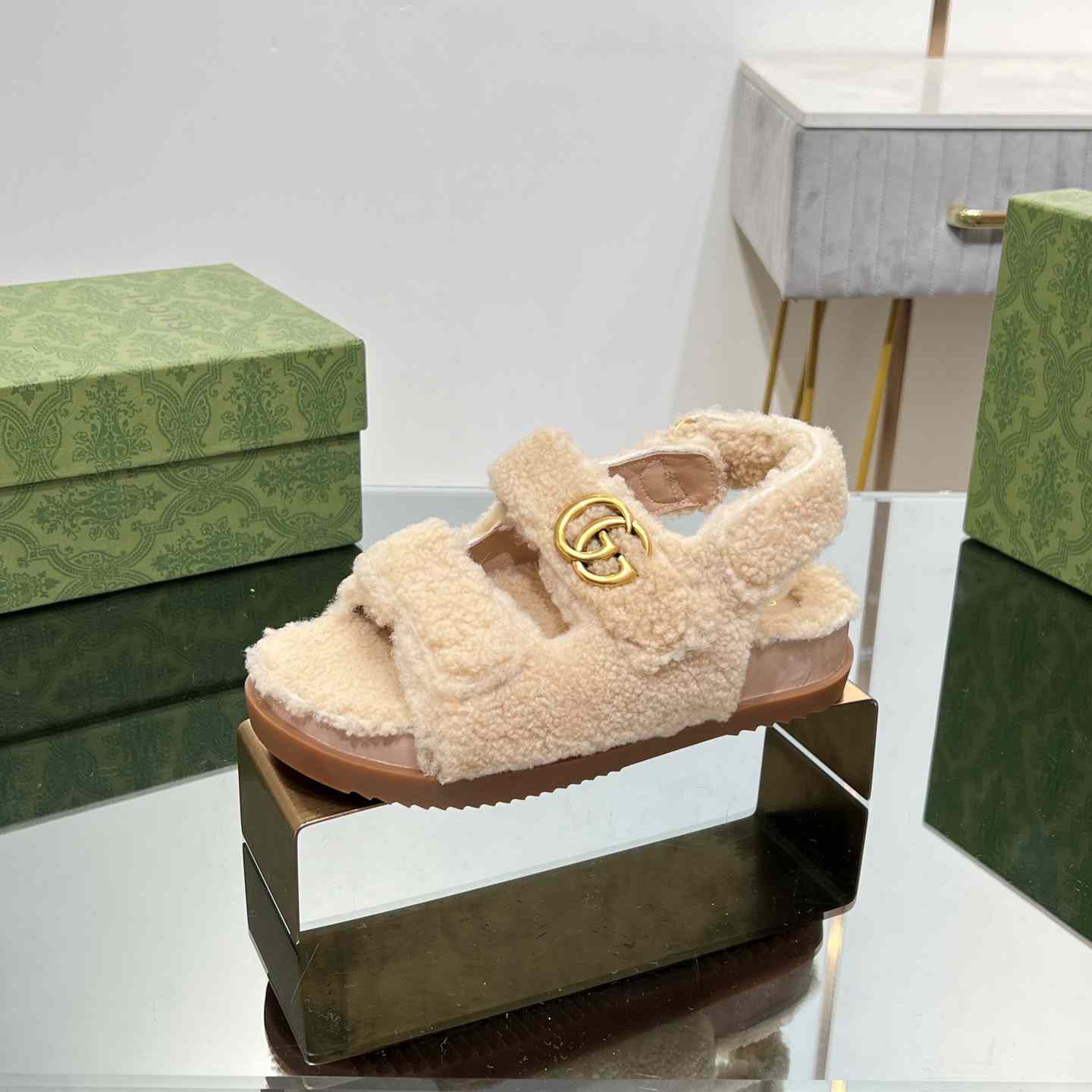 Gucci Women's Double G Sandals - DopestKickz