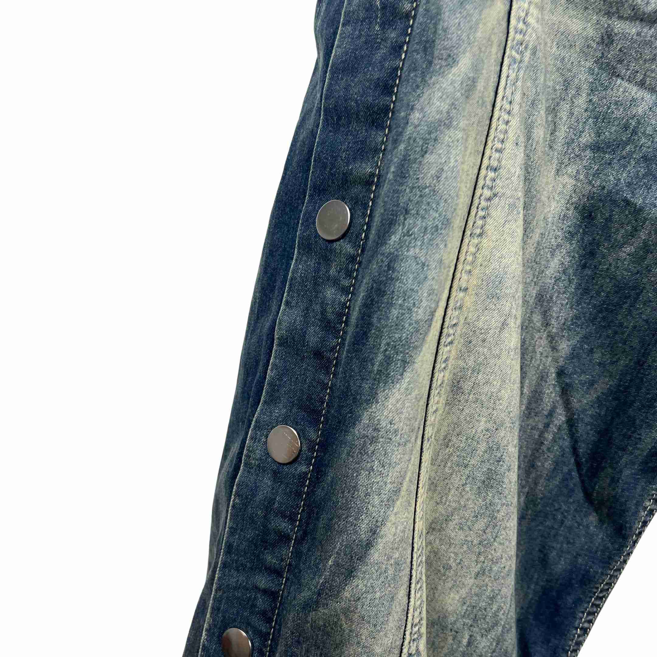 Rick Owens Hustler Denim Pusher Pants - DopestKickz
