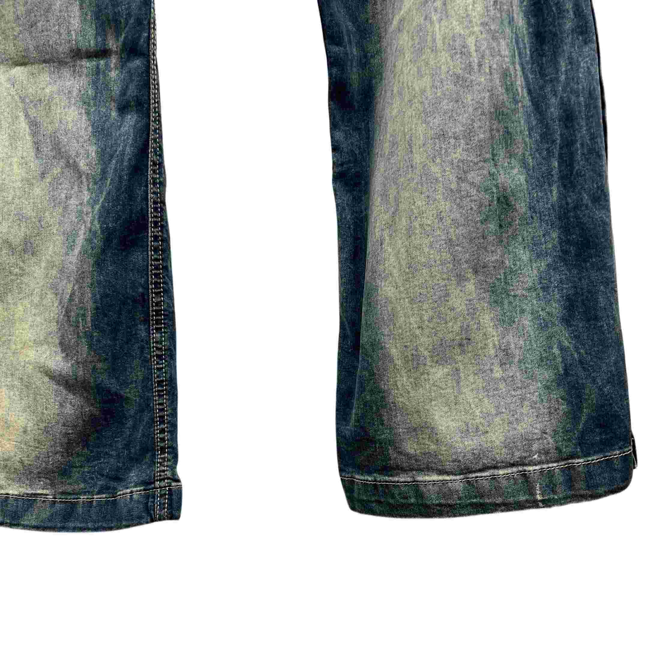 Rick Owens Hustler Denim Pusher Pants - DopestKickz