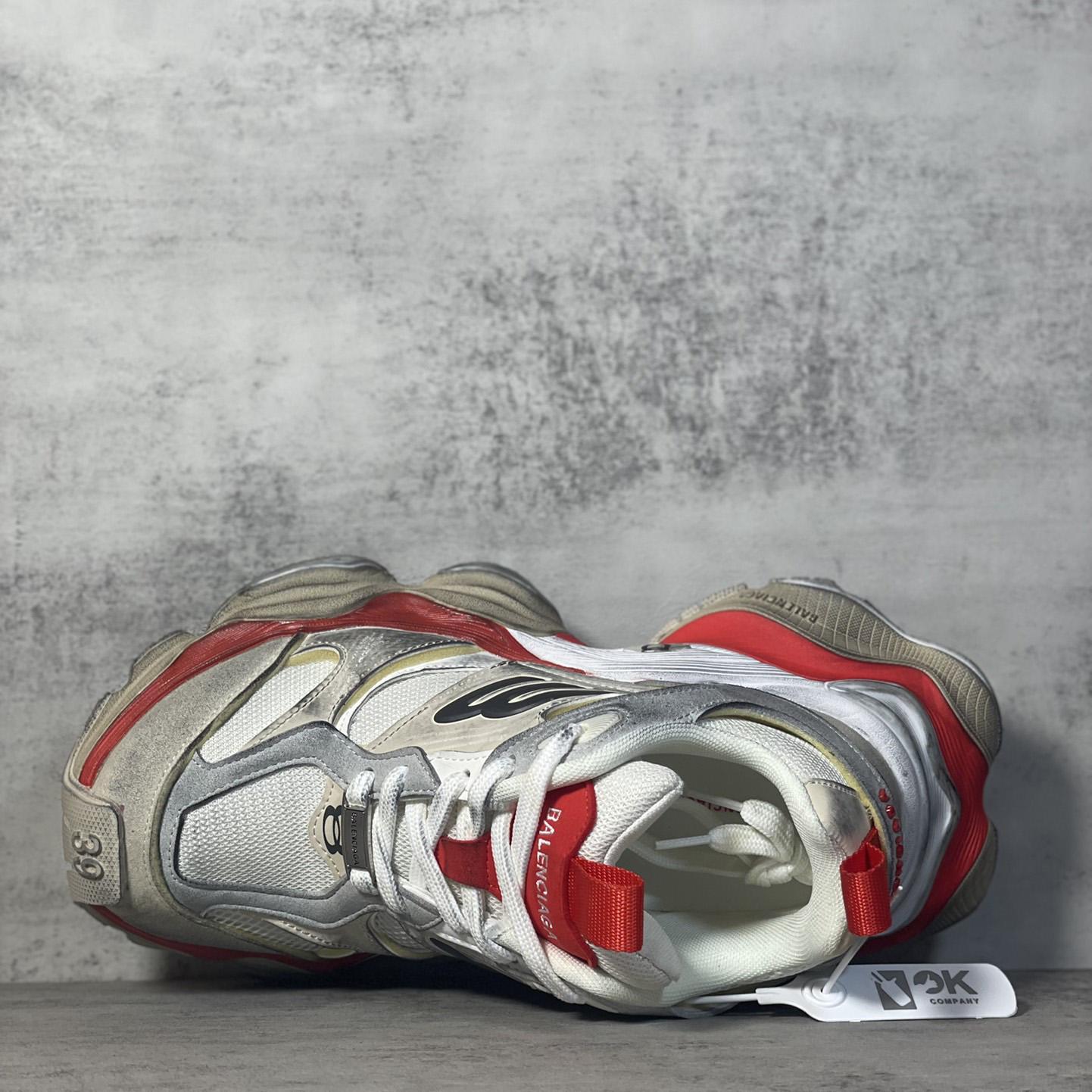 Balenciaga Cargo Sneaker In Beige, Grey And Red - DopestKickz