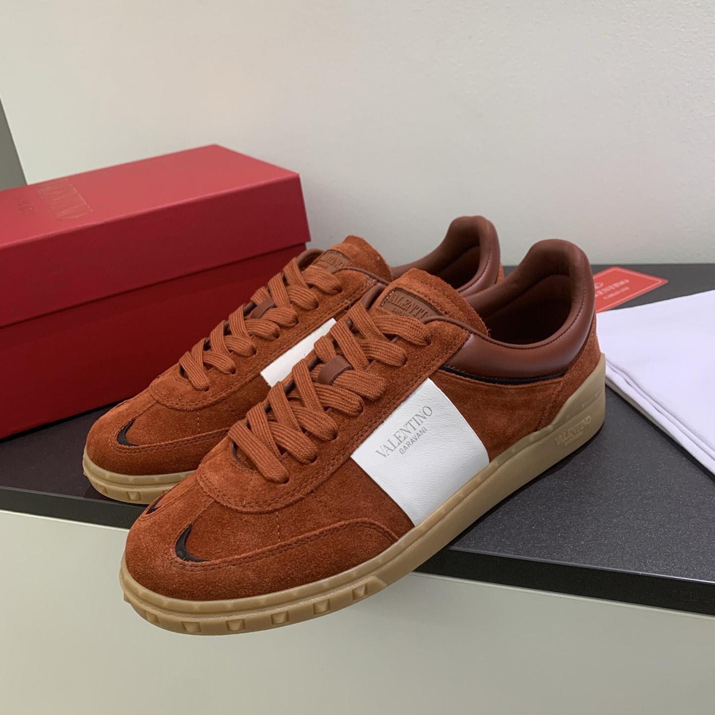 Valenti Upvillage Low Top Sneaker In Split Leather And Calfskin Nappa Leather - DopestKickz