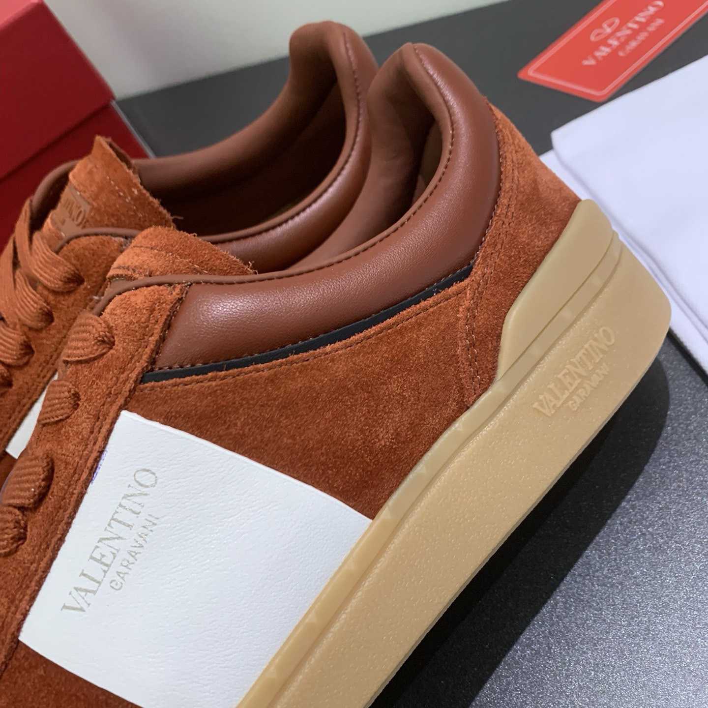 Valenti Upvillage Low Top Sneaker In Split Leather And Calfskin Nappa Leather - DopestKickz