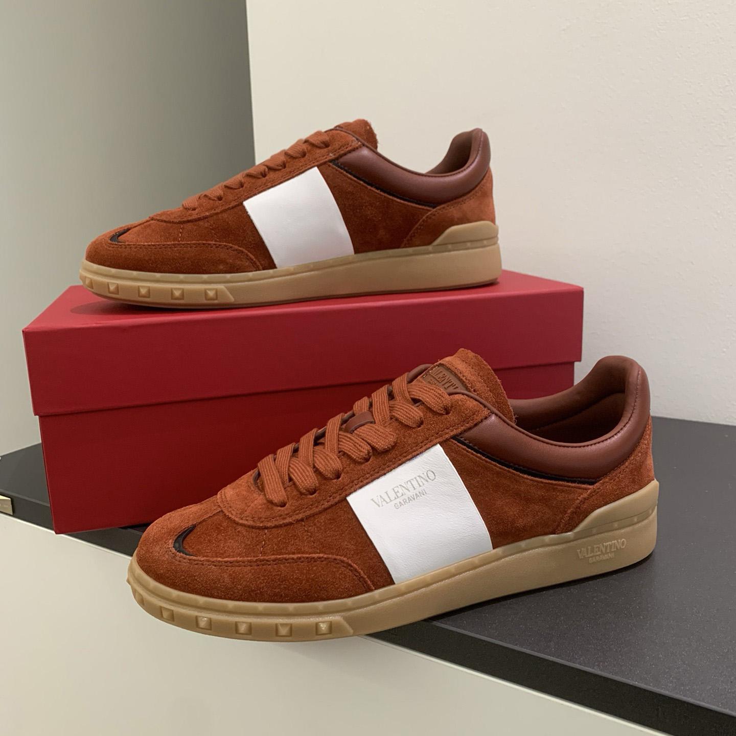 Valenti Upvillage Low Top Sneaker In Split Leather And Calfskin Nappa Leather - DopestKickz