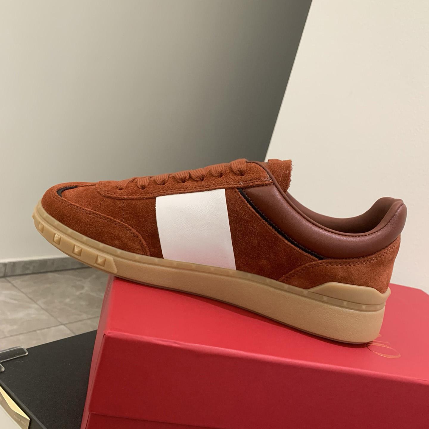 Valenti Upvillage Low Top Sneaker In Split Leather And Calfskin Nappa Leather - DopestKickz