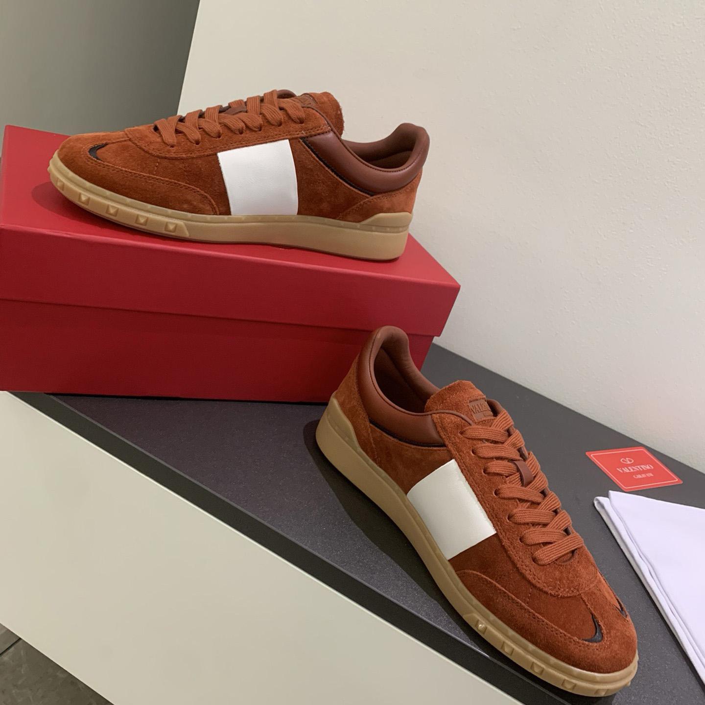 Valenti Upvillage Low Top Sneaker In Split Leather And Calfskin Nappa Leather - DopestKickz
