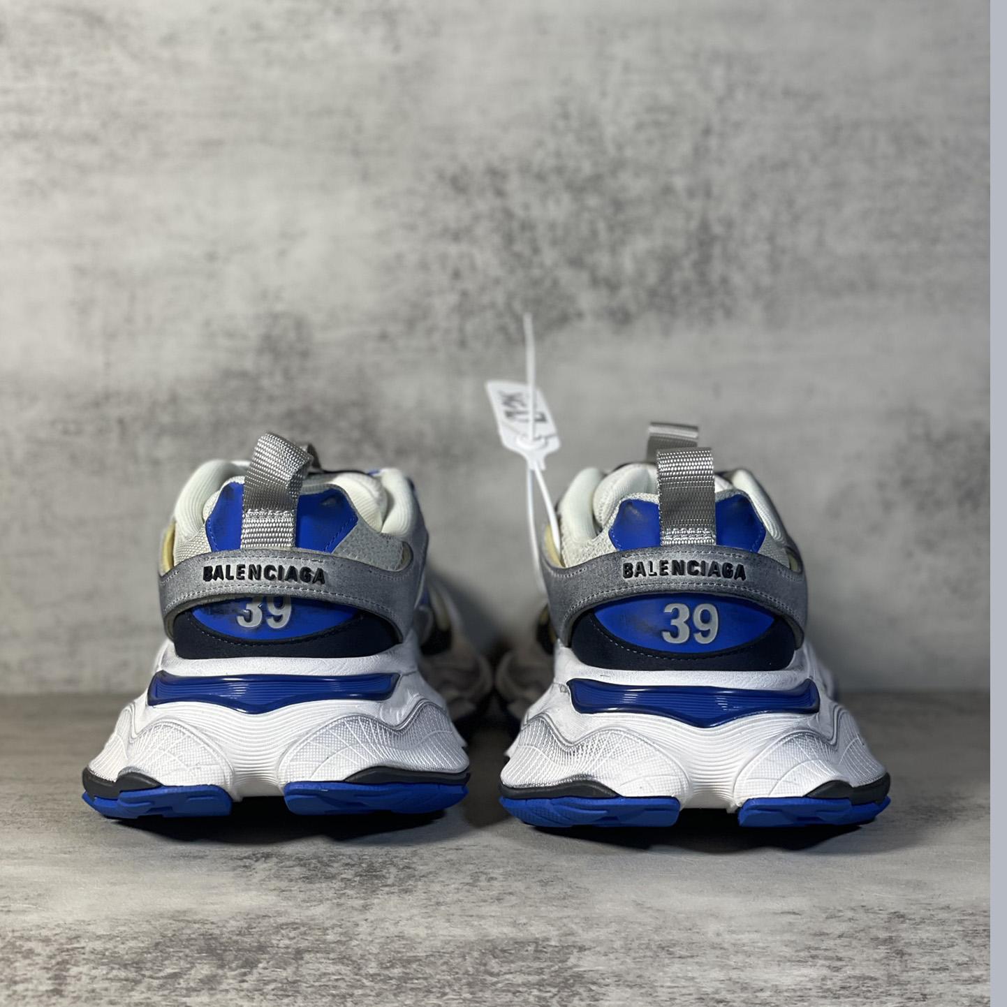 Balenciaga Cargo Sneaker In Grey,White And Blue  - DopestKickz