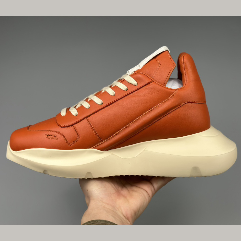 Rick Owens Geth Leather Sneakers - DopestKickz