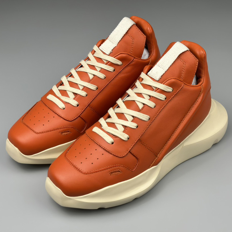 Rick Owens Geth Leather Sneakers - DopestKickz