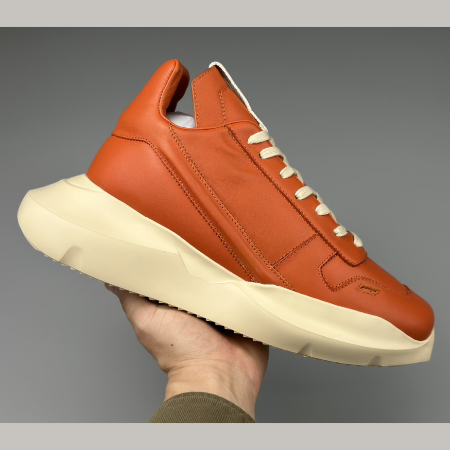 Rick Owens Geth Leather Sneakers - DopestKickz
