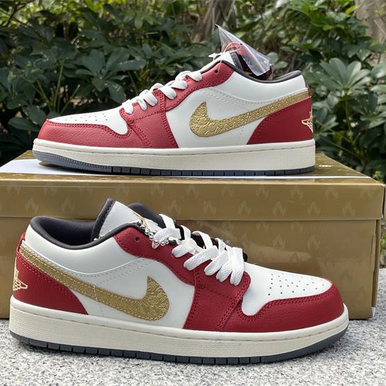  Air Jordan 1 Low SE “Year of the Dragon” Sneaker   FJ5735-100 - DopestKickz