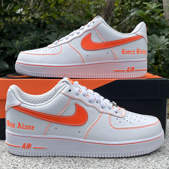 VLONE xNike Air Force 1Low orang Sneaker      AA5360-100 - DopestKickz