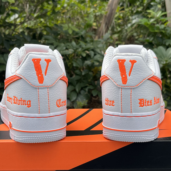 VLONE xNike Air Force 1Low orang Sneaker      AA5360-100 - DopestKickz
