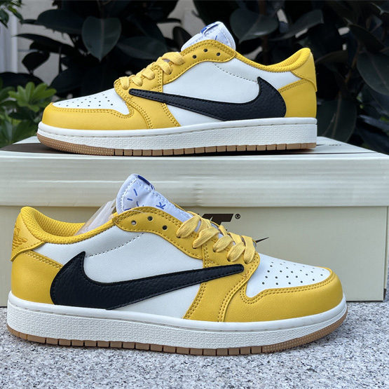 Travis Scott x Air Jordan 1 Low “Canary”  Sneaker   DZ4137-700 - DopestKickz