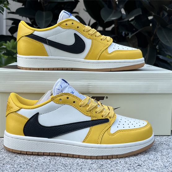 Travis Scott x Air Jordan 1 Low “Canary”  Sneaker   DZ4137-700 - DopestKickz