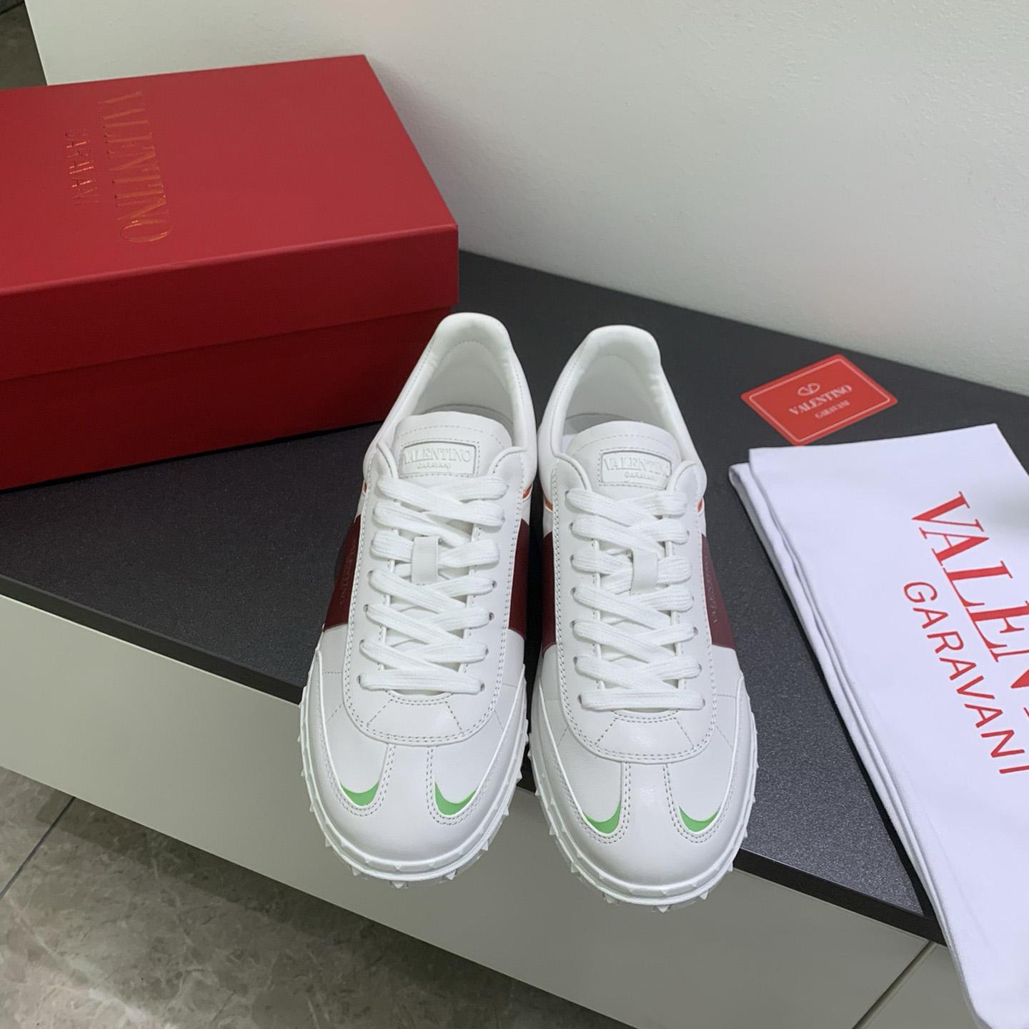 Valenti Upvillage Low Top Sneaker In Split Leather And Calfskin Nappa Leather - DopestKickz