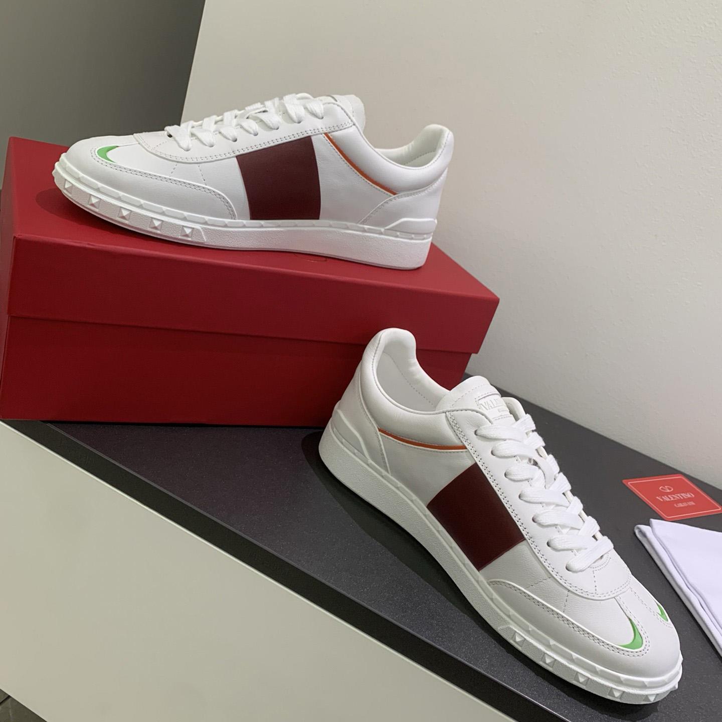 Valenti Upvillage Low Top Sneaker In Split Leather And Calfskin Nappa Leather - DopestKickz