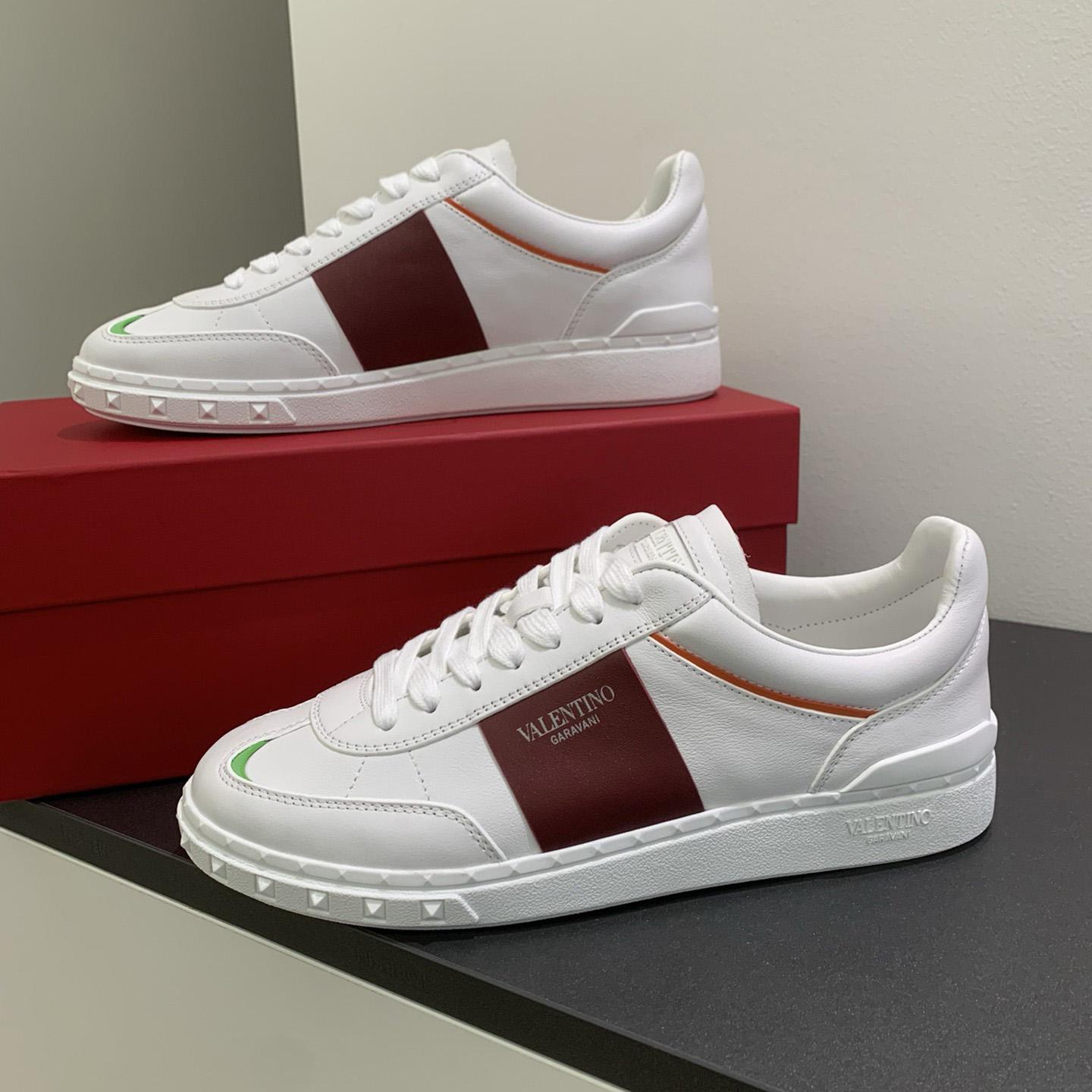 Valenti Upvillage Low Top Sneaker In Split Leather And Calfskin Nappa Leather - DopestKickz