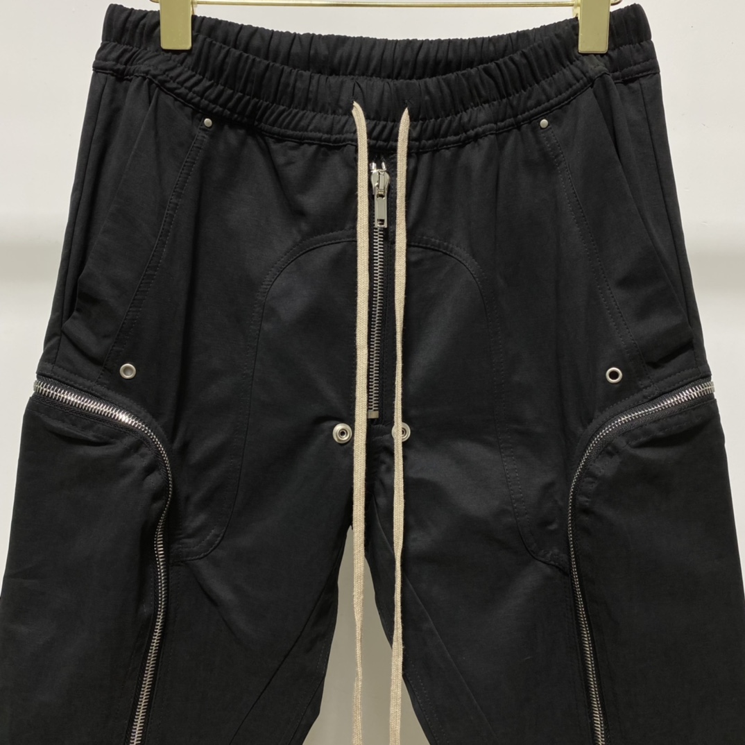 Rick Owens Black Bauhaus Cargo Pants - DopestKickz