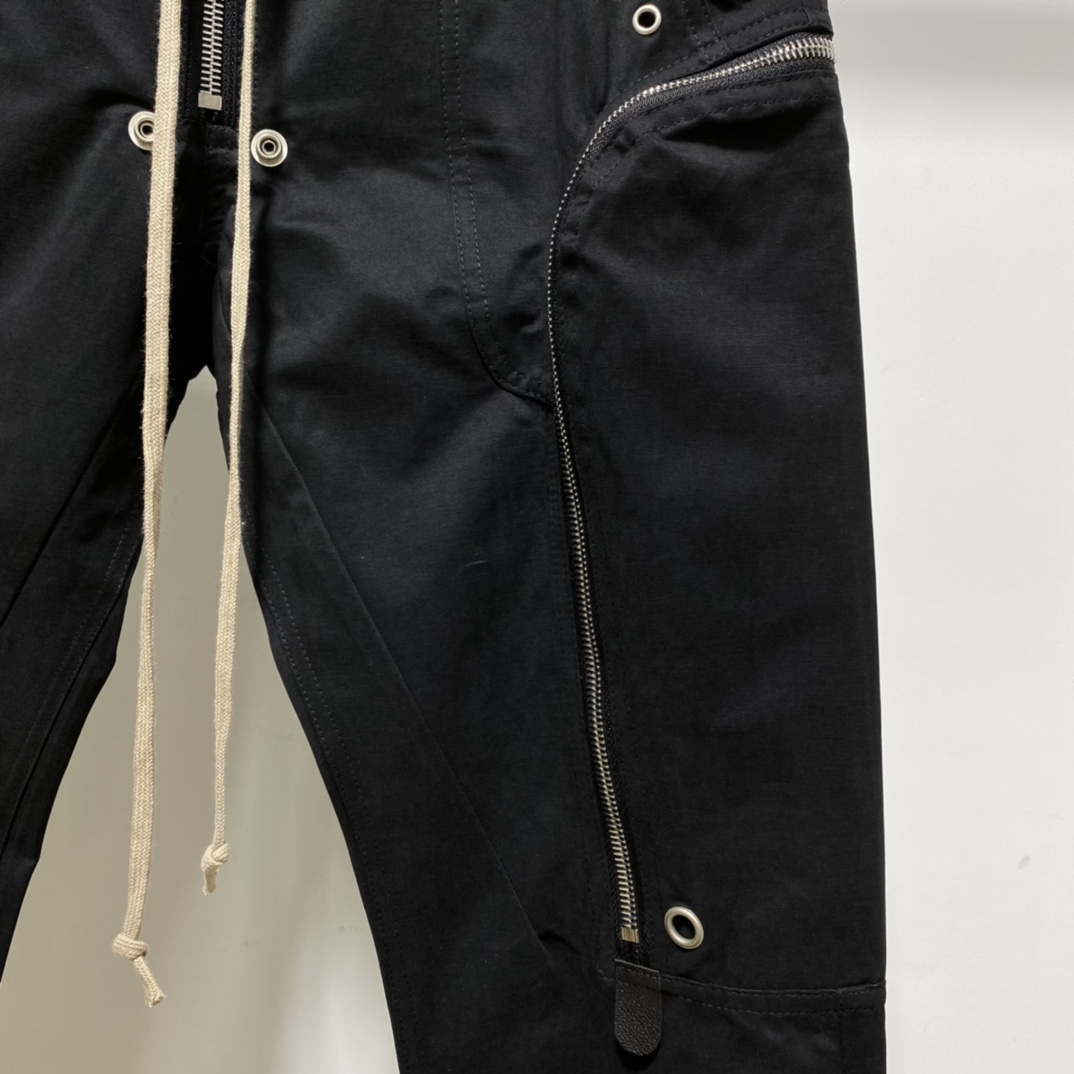 Rick Owens Black Bauhaus Cargo Pants - DopestKickz